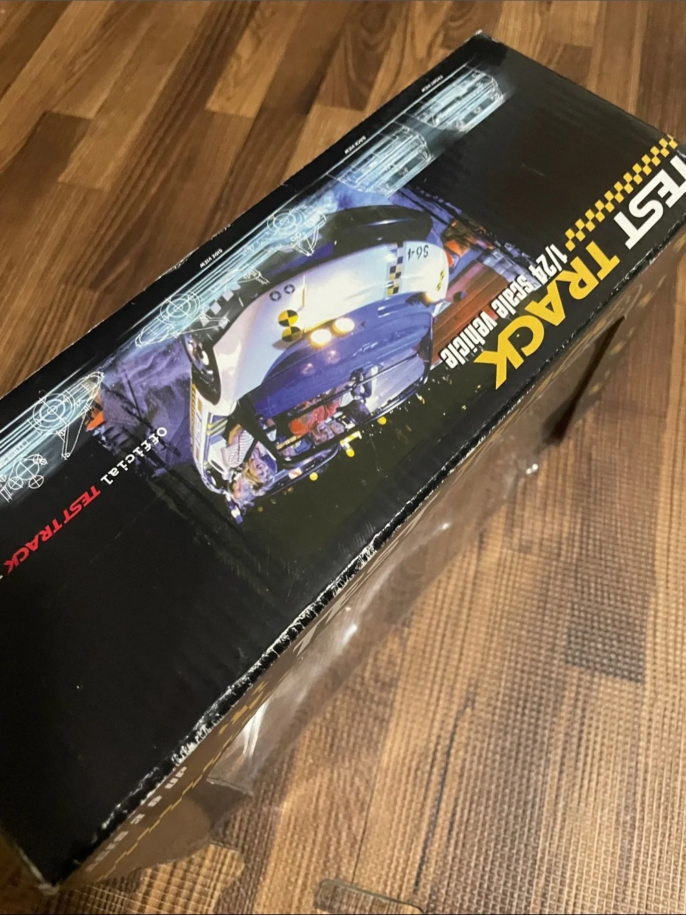 Disney Test Track White and Yellow 1/24 Toy Model Car